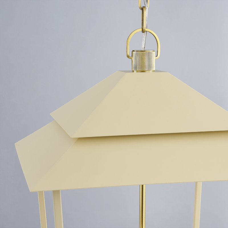 NATICK 4 LIGHT LANTERN, 31" H x 18" W x 18" D, Aged Brass