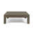 LEFT CORNER BENCH AND COFFEE TABLE, WHITE
