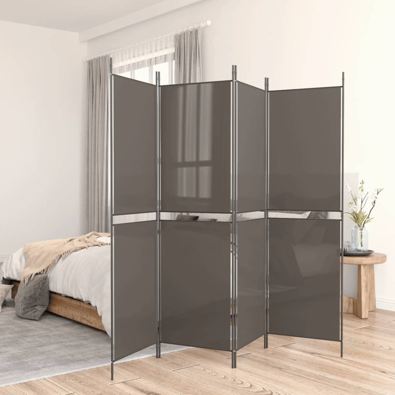 Cloison pliante Rikkea, Anthracite, 5, H 78,7 po x l 98,4 po