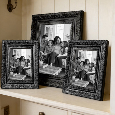 11" x 14" Black 3 PCS Photo Frame for Shelf Decor Picture Frame