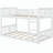 Double-Deck Bed with Stairs, White-1558099632