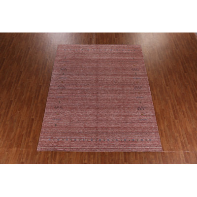 Tapis indien en laine fait à la main de style Gabbeh 9 x 11