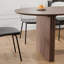 Table de salle à manger moderne à double caisson ovale en bois 67 po avec base en bois massif pour sièges 8-556322489-557478274