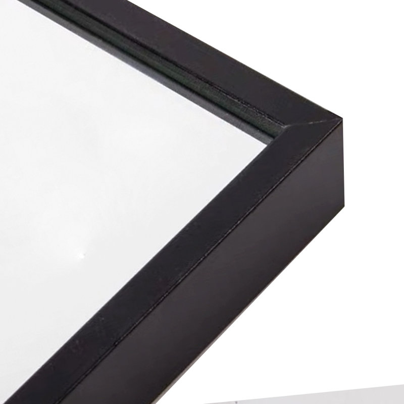 Metal Rectangle Mirror, Black