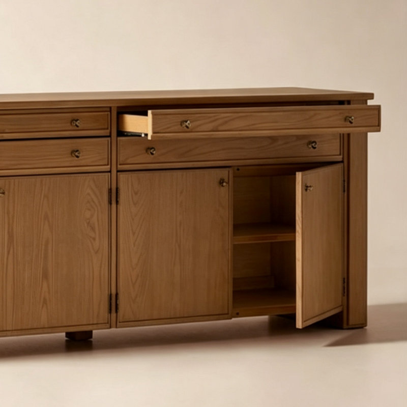 Buffet haut de gamme et multifonctionnel, Brun orangé