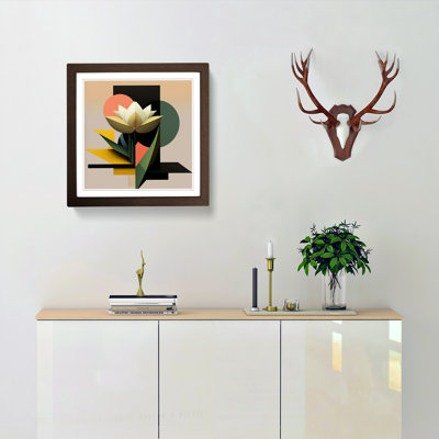 Lotus Flower Suprematism No.2 - Framed Print