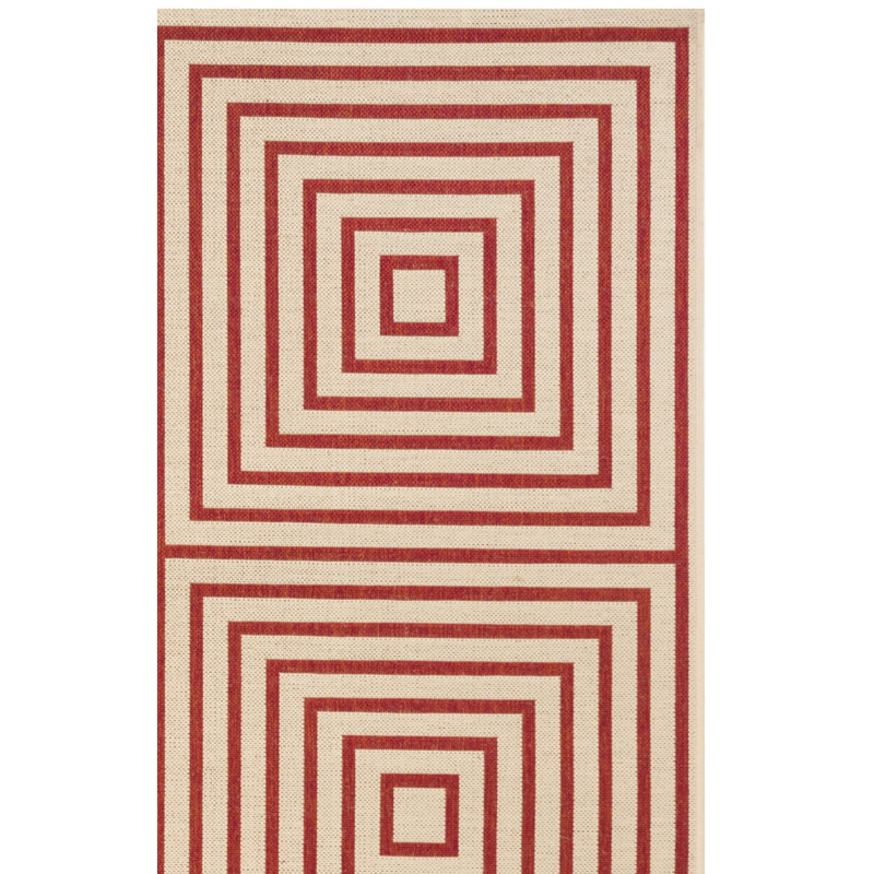 Kelli 100 Performance Geometric Indoor/Outdoor Area Rug, Square 6'7"