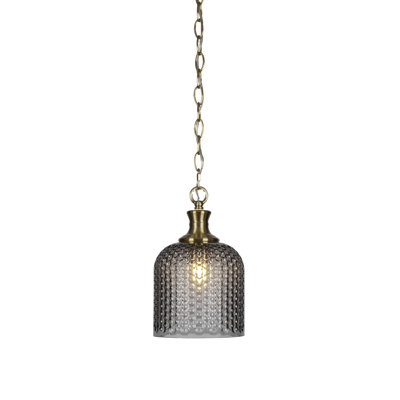 Luminaire suspendu à chaîne 1 lumière Zola