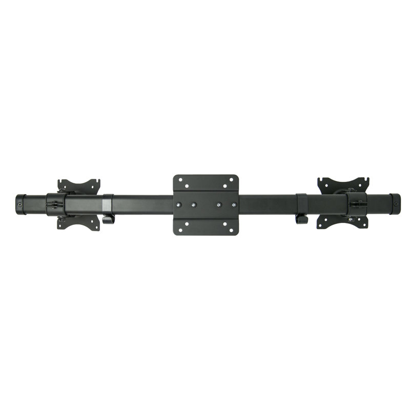 Black Steel Dual VESA Monitor Wall Mount Bracket