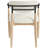 Riccio Performance Fabric Upholstered Dining Arm Chair-992955092-992955093