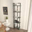 Modern Industrial Bookshelf, Black & Green, 71.0 x 14.6 x 7.7 inches | 100% Melamine Coated Particle Board, Thickness: 0.7 inches | Stylish Storage Solution for Home & Office, Durable & Elegant Design
