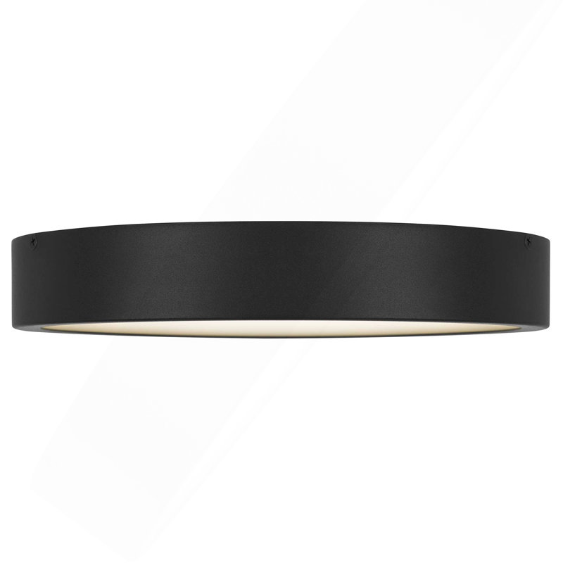 Plafonnier encastré 11 po à DEL noir, Noir, H 2,38 po x l 11 po x P 11 po