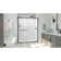 60" W x 34" D x 78" H Semi-Frameless Rectangle Shower Kit