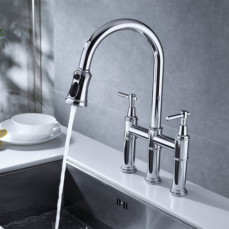 Kozart Pull Down Kitchen Faucet, Chrome