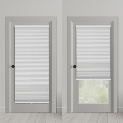 Store alvéolaire magnétique sans perçage pour portes métalliques seulement, installation facile sans fil, nid d'abeille 1,5 po