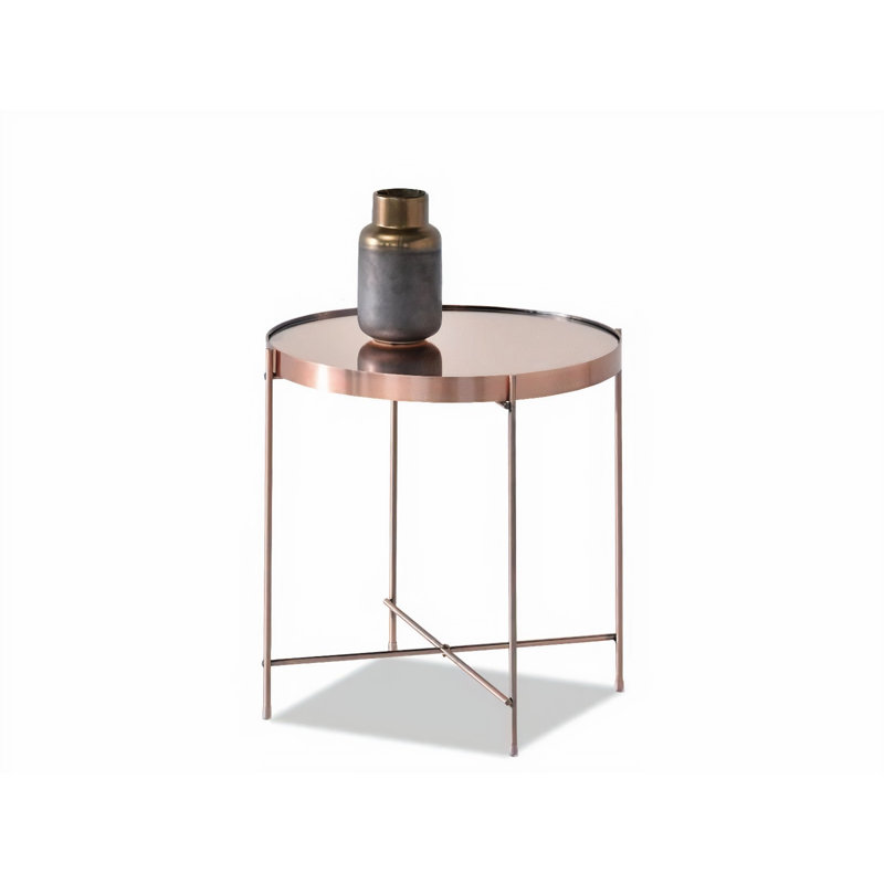 Appling Four Leg Coffee Table, 43" H x 44" W x 44"D, Copper/Copper