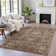 Machine Washable Indoor/Outdoor Xhevrie Brown Rug