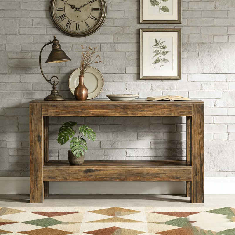 Farmhouse 2-Tier Entryway Sofa Table