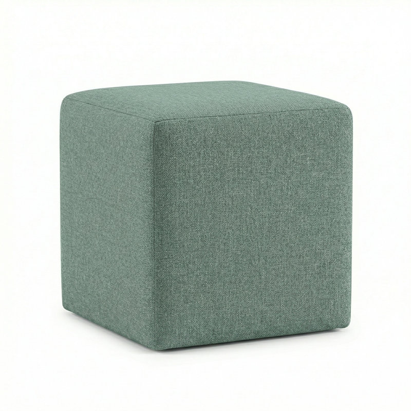 Berlin Gardens Lilly Hive 16" Square Pouf, Sage