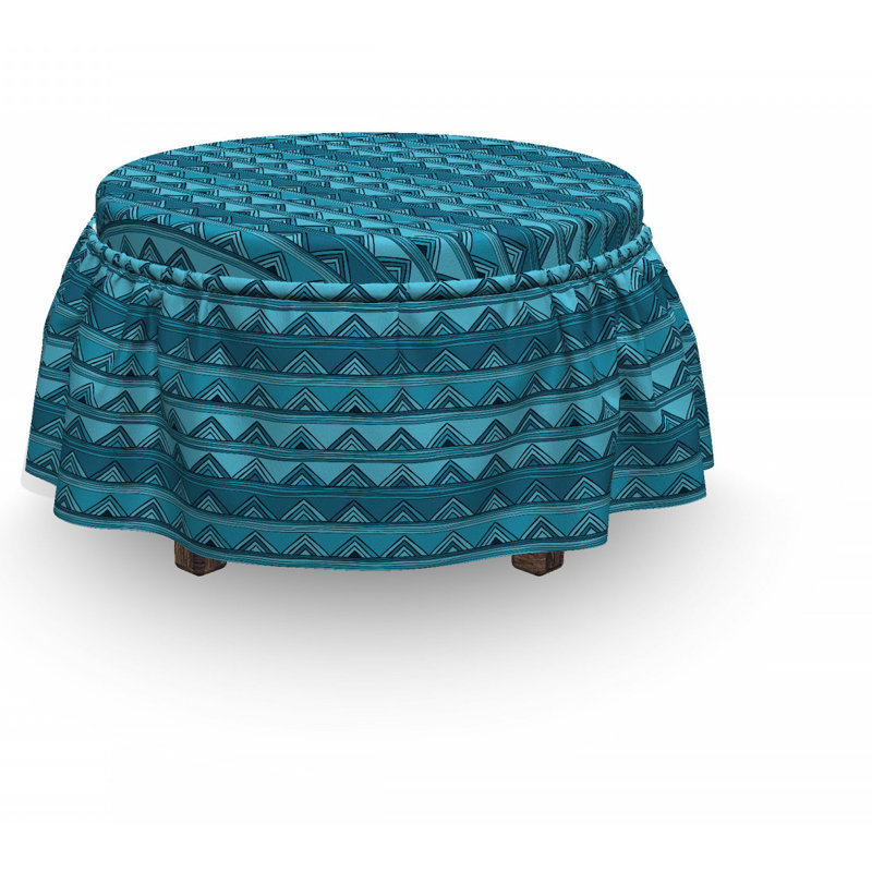 Housse pour repose-pieds triangles doodle