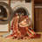 Machine Washable Palvinder Global Inspired Block Print Rug in Brown – LightBrown Binding-989228662