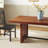 Dontae 72" Solid Wood Trestle Dining Table Seats 6-942773934