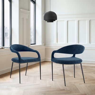 18 " H Upholstered Metal Armchair