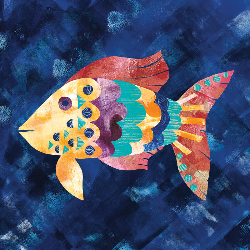 Boho Reef VI by Wild Apple Portfolio - Wrapped Canvas Painting, 30cm H x 30cm W
