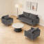 Ensemble de salon 2 pièces rembourré avec rangement, fauteuil simple et canapé 2 places-635642594