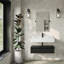 Meuble-lavabo mural 36 po avec plateau en marbre blanc Avancer-105940850