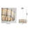 1-Light Chrome LED Pendant With Clear And Smoke Glass Accents