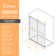68" - 72" W x 79" H Double Sliding Frameless with Upgraded Soft-Closing System Shower Door