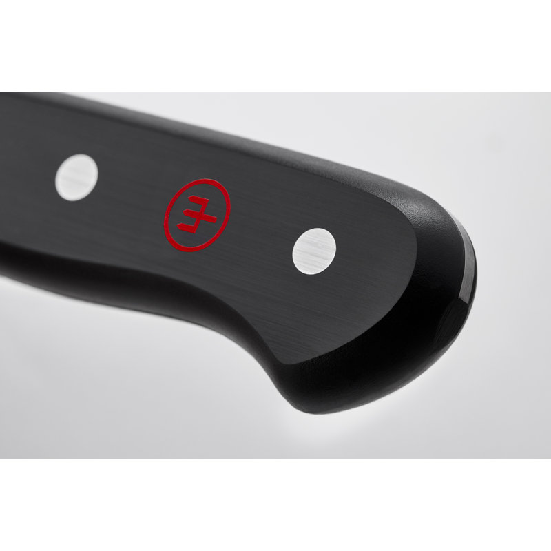 WÜSTHOF Gourmet 5" Hollow Edge Santoku Knife, Black, 5"