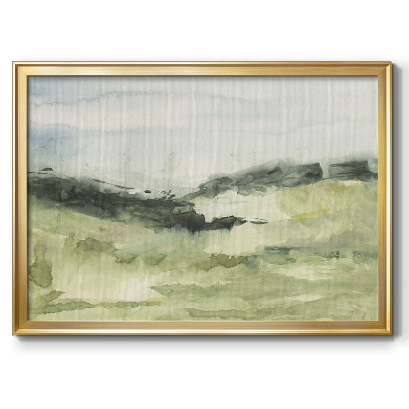 Hill Scramble II - Toile tendue avec châssis encadrée - 2759229, H 26 po x l 38 po x P 1,5 po, Or