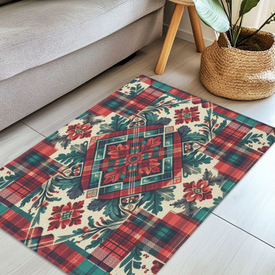 Tapis tressé Warm Tartan Designs