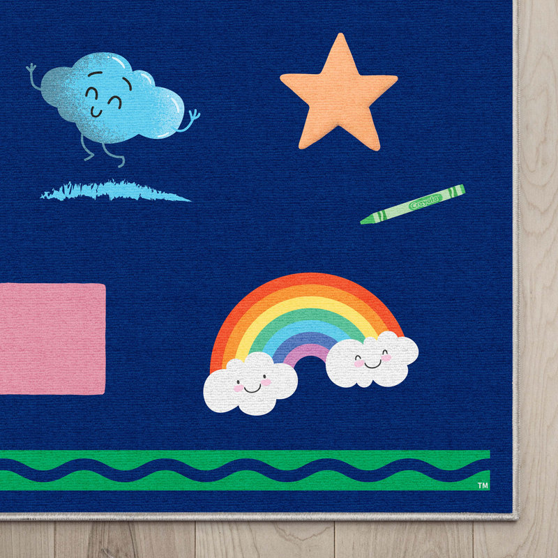 Tapis 5 pi x 7 pi Crayola