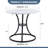 A Modern Minimalist Circular Dining Table, 33.3 - Inch Diameter, White Marble Textured Pattern Desktop, Uniquely Shaped Legs, Elegant & Practical For Dining Spaces