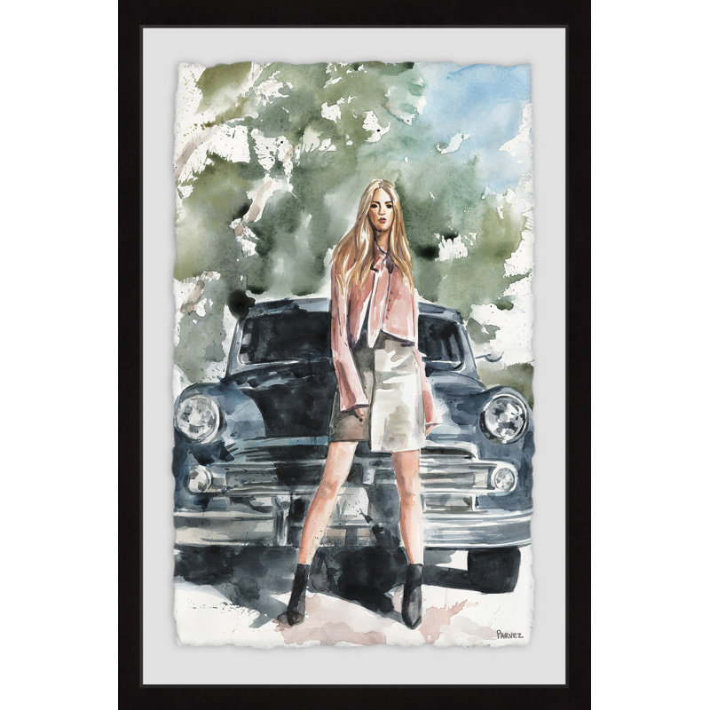 «Beautiful Escape» par Parvez Taj - reproduction d'art sur papier encadrée, L 24 po x H 36 po