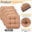 Dining Chair Cushions Set Of 4 Memory Foam 15.5 Inch Brown