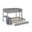 Full-Over-Full Bunk Bed With Twin Size Trundle,Drawers And Desk-1293569916