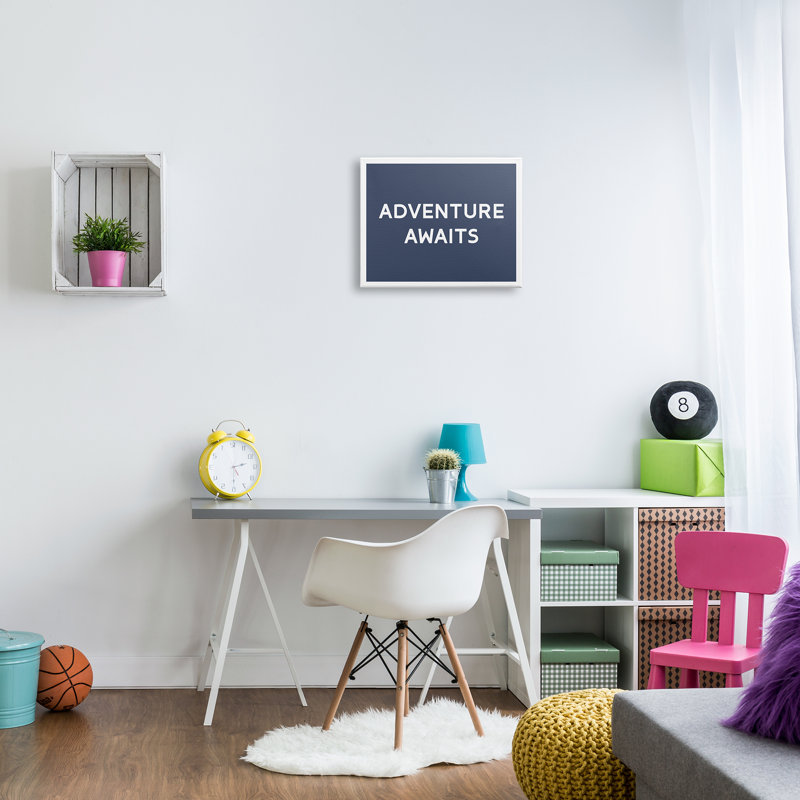 "Au-630-Canvas", "Adventure Awaits Motivating Expression" sur toile par Lil 'Rue, impression, H 16 po x l 20 po x P 1,5 po