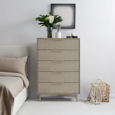 80 cm W Chest of 5 Drawers