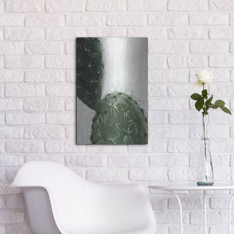 Art mural en métal Union Rustic «Cactus» par Svetlana Aleynikova, H 24 po x l 16 po