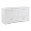 Emlyn 60.50" Double Bathroom Vanity with 2 Cabinets, 2 Drawers, and Cultured Marble Vanity Top-921005776