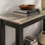 47 " W Solid Wood Top Console Table