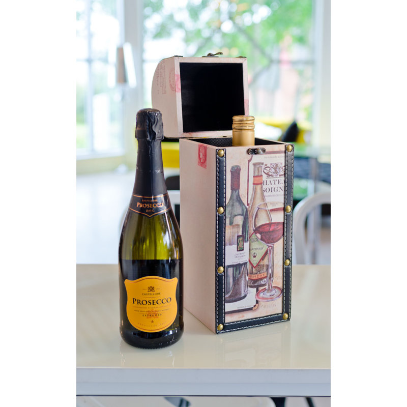 Accringt Tabletop Wine Bottle Rack in Pink