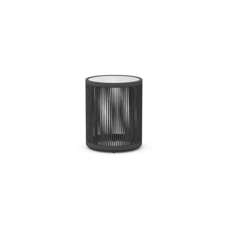 Malta Side Table - Dekton Top, Pebble, Helena