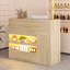 Bureau de réception avec lumières DEL, support d'affichage double couche, tiroir de table de réception en L avec serrure-1722814936-1740154304