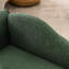 Surdimensionné pour animaux de compagnie de taille moyenne et grande - irrégulière, accoudoir simple, lin respirant, coussin moelleux, pieds en plastique bas, chien olive, captivant