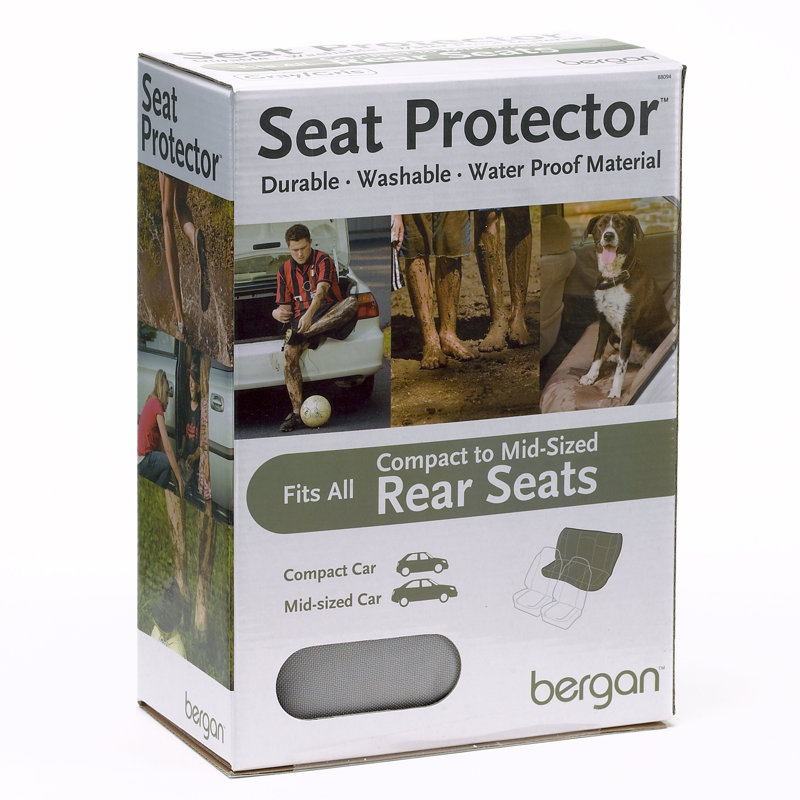 Compact / Midsize Rear Seat Protector for Dogs, Black